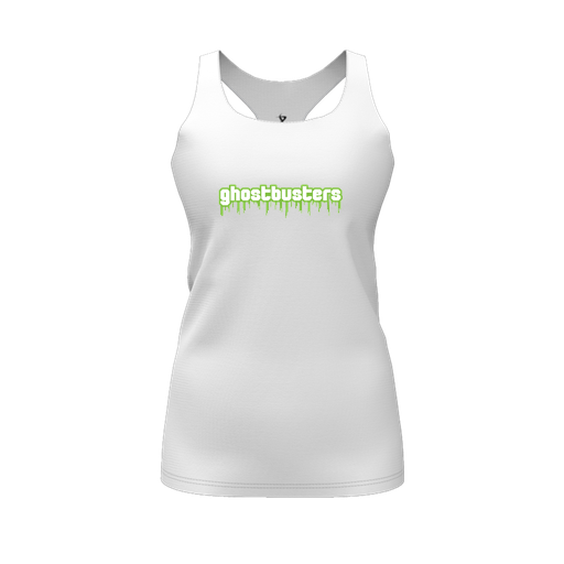 [FT0TRBWH-FYS-LOGO2] Decker Racerback Tank Top (Female Youth S, White, Logo 2)