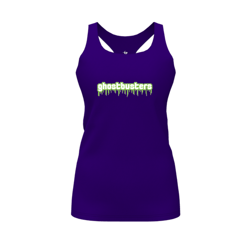 [FT0TRBPP-FYS-LOGO2] Decker Racerback Tank Top (Female Youth S, Purple, Logo 2)