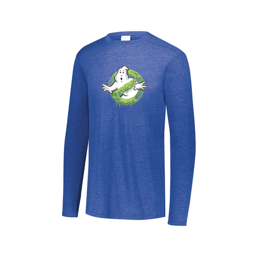 [FTLCUBRY-AXS-LOGO1] Decker Men's Tri-Blend T-Shirt - Long Sleeve (Adult XS, Royal, Logo 1)